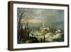 Winter Landscape-Joos or Josse de, The Younger Momper-Framed Giclee Print