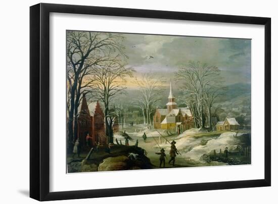 Winter Landscape-Joos or Josse de, The Younger Momper-Framed Giclee Print