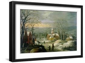 Winter Landscape-Joos or Josse de, The Younger Momper-Framed Giclee Print