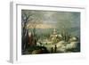 Winter Landscape-Joos or Josse de, The Younger Momper-Framed Giclee Print