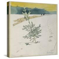 Winter Landscape-Carl Larsson-Stretched Canvas