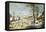 Winter Landscape-Pieter Brueghel the Younger-Framed Stretched Canvas