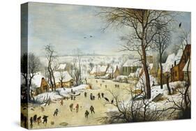 Winter Landscape-Pieter Brueghel the Younger-Stretched Canvas