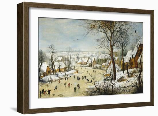 Winter Landscape-Pieter Brueghel the Younger-Framed Art Print