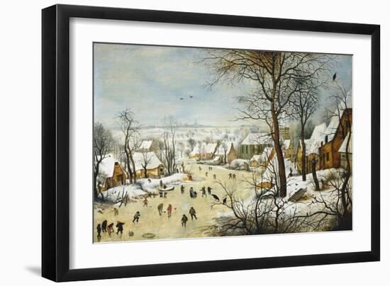 Winter Landscape-Pieter Brueghel the Younger-Framed Art Print