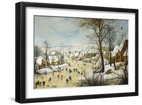 Winter Landscape-Pieter Brueghel the Younger-Framed Art Print