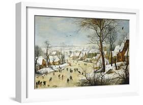 Winter Landscape-Pieter Brueghel the Younger-Framed Art Print