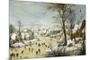 Winter Landscape-Pieter Brueghel the Younger-Mounted Art Print