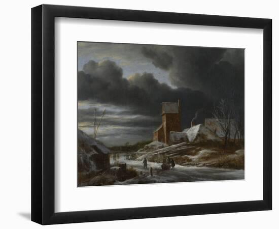 Winter Landscape-Jacob Isaacksz Van Ruisdael-Framed Art Print