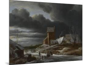 Winter Landscape-Jacob Isaacksz Van Ruisdael-Mounted Art Print
