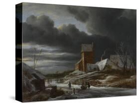 Winter Landscape-Jacob Isaacksz Van Ruisdael-Stretched Canvas