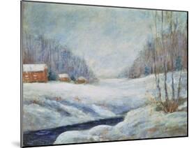 Winter Landscape-John Henry Twachtman-Mounted Giclee Print