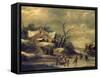 Winter Landscape-Klaes Molenaer-Framed Stretched Canvas