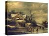 Winter Landscape-Klaes Molenaer-Stretched Canvas