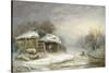 Winter Landscape-Joseph Such-Stretched Canvas