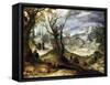 Winter Landscape-Paul Bril-Framed Stretched Canvas