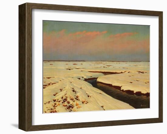 Winter Landscape-Konstantin Yakovlevich Kryzhitsky-Framed Giclee Print