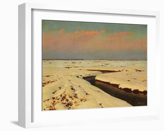 Winter Landscape-Konstantin Yakovlevich Kryzhitsky-Framed Giclee Print