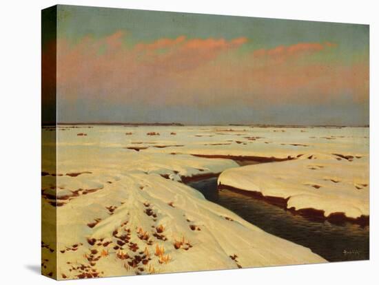 Winter Landscape-Konstantin Yakovlevich Kryzhitsky-Stretched Canvas