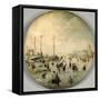 Winter Landscape-Barent Avercamp-Framed Stretched Canvas