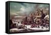 Winter Landscape-Rutger Verburgh-Framed Stretched Canvas