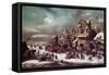 Winter Landscape-Rutger Verburgh-Framed Stretched Canvas