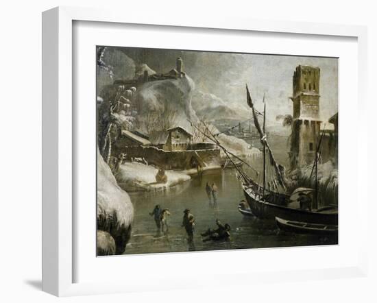 Winter Landscape-Bartolomeo Pedone-Framed Giclee Print