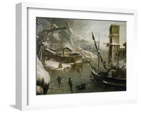 Winter Landscape-Bartolomeo Pedone-Framed Giclee Print