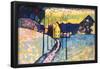 Winter landscape.-WASSILY KANDINSKY-Framed Poster