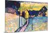 Winter landscape.-WASSILY KANDINSKY-Mounted Poster