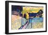 Winter landscape.-WASSILY KANDINSKY-Framed Premium Giclee Print