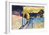 Winter landscape.-WASSILY KANDINSKY-Framed Premium Giclee Print