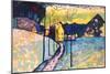 Winter landscape.-WASSILY KANDINSKY-Mounted Premium Giclee Print