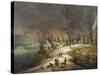 Winter Landscape-Lucas Van Uden-Stretched Canvas