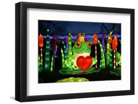 Winter Lantern Festival, Frog and Heart, 2018-Anthony Butera-Framed Photographic Print