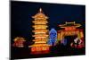 Winter Lantern Festival, Temple, 2018-Anthony Butera-Mounted Photographic Print