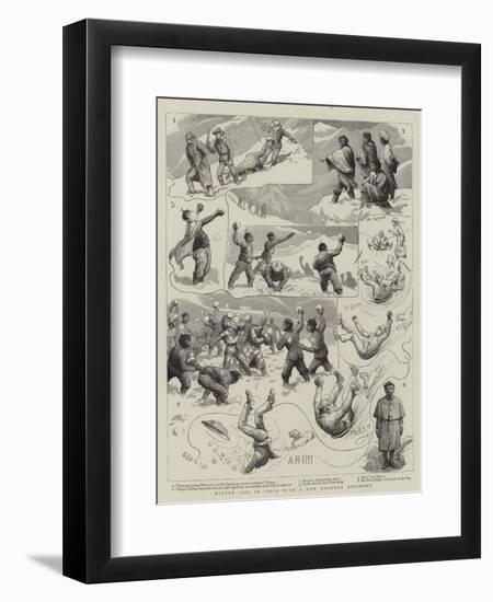 Winter Life in India with a New Goorkha Regiment-Charles Joseph Staniland-Framed Premium Giclee Print