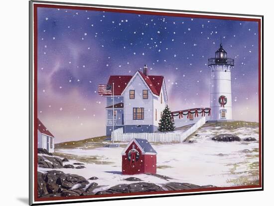 Winter Lighthouse 2-William Vanderdasson-Mounted Giclee Print