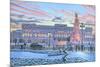 Winter Lights Buckingham Palace-Richard Harpum-Mounted Art Print