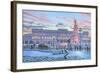 Winter Lights Buckingham Palace-Richard Harpum-Framed Art Print