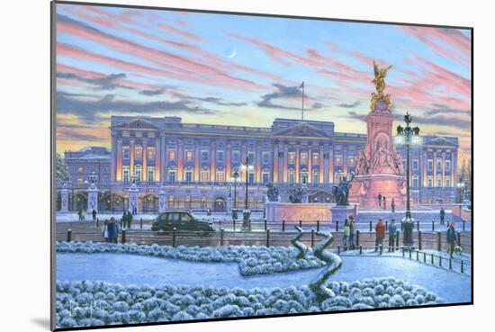 Winter Lights Buckingham Palace-Richard Harpum-Mounted Art Print