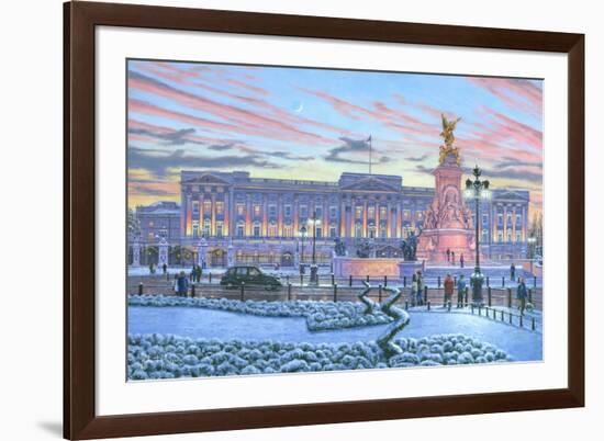 Winter Lights Buckingham Palace-Richard Harpum-Framed Premium Giclee Print