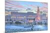 Winter Lights Buckingham Palace-Richard Harpum-Mounted Premium Giclee Print