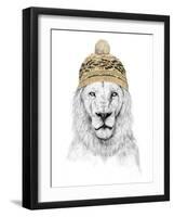 Winter Lion-Balazs Solti-Framed Photographic Print