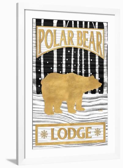 Winter Lodge Sign I-Andi Metz-Framed Art Print