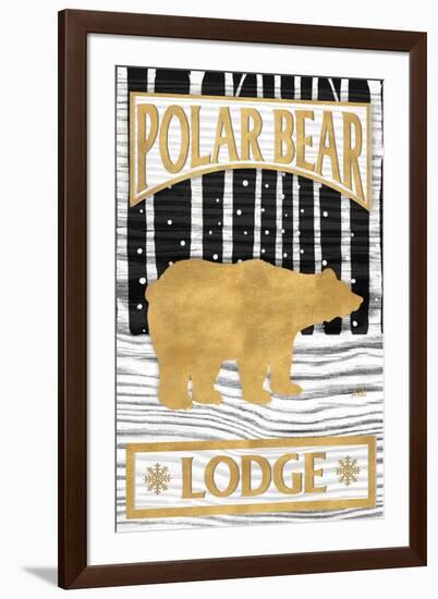 Winter Lodge Sign I-Andi Metz-Framed Art Print