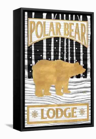 Winter Lodge Sign I-Andi Metz-Framed Stretched Canvas