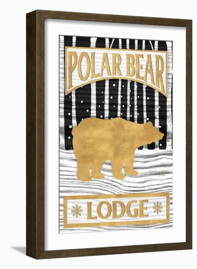 Winter Lodge Sign I-Andi Metz-Framed Art Print