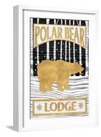 Winter Lodge Sign I-Andi Metz-Framed Art Print