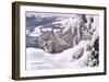 Winter Lynx-Russell Cobane-Framed Giclee Print